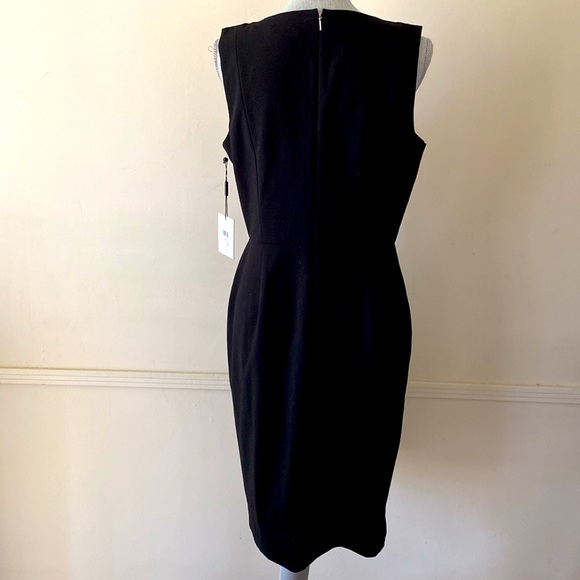 CALVIN KLEIN 🖤BLACK🖤 SLEEVELESS CLASSIC DRESS SIZE 10 🌟NWT🌟 - Picture 10 of 17